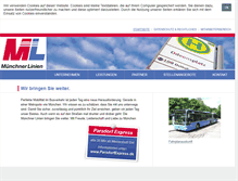Tablet Screenshot of muenchner-linien.de